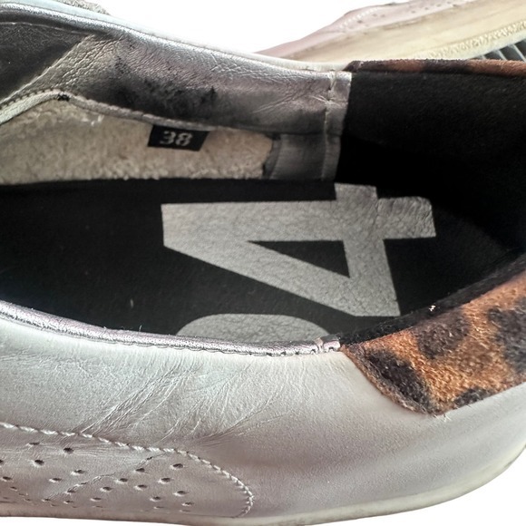 P448 John White Leopard Print Sneakers women's size 38 US 8 ITALY 38  41 US 10.5 - Picture 9 of 13